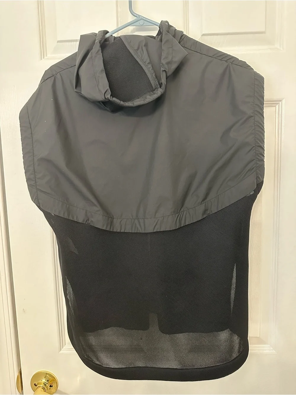 Nike tech hyper mesh Black Hooded Sleeveless Zip-Up Vest with White Logo